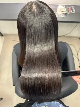 ロング XYZ所属・縮毛矯正/髪質改善 韓国風/MIKIYAのヘアスタイル