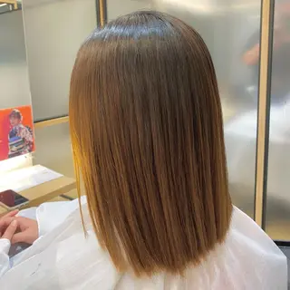 セミロング ついざき はるかのヘアスタイル
