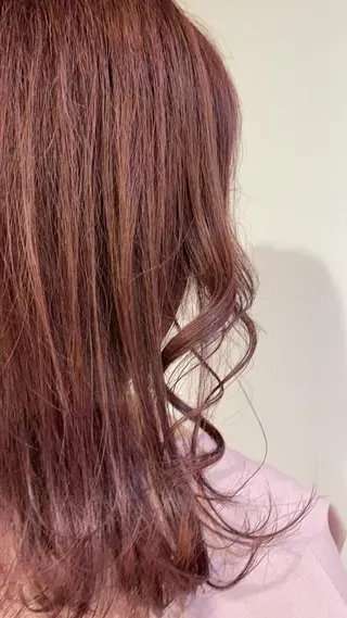 ロング カラー ヘアアレンジ なつき/艶ピンク/ girly hairのヘアスタイル