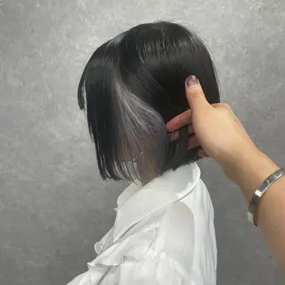ミディアム カラー 🌟ハイトーン/ボブ /RYOJU🌟のヘアスタイル