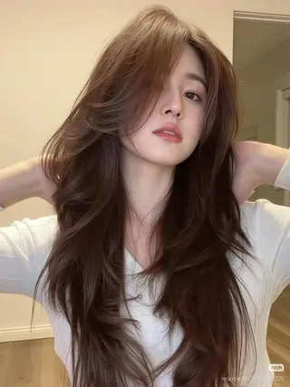 ロング 𝑺𝑨𝑨𝒀𝑨 色気網紅韓国Hairのヘアスタイル