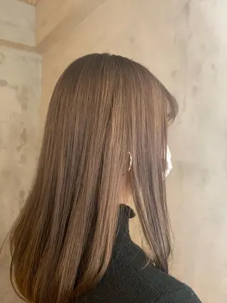 セミロング カラー パーマ ヘアアレンジ ネイル マツエク・マツパ Sia中野新橋 『JUNYA』のヘアスタイル