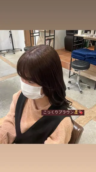 カラー 🍒ばばみさき/ マンツーマン施術🍒のヘアスタイル