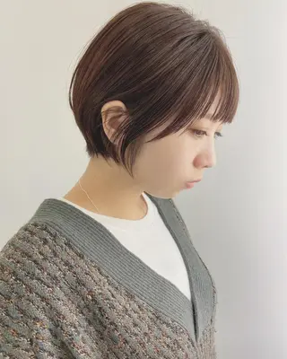 ショート カラー パーマ ヘアアレンジ メンズ キッズ ネイル マツエク・マツパ ショート/ボブ /パーマ🌿柏原良亮のヘアスタイル