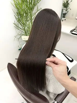 ロング カラー パーマ ヘアアレンジ 二ヶ月綺麗が続く デザイン/星野六三四のヘアスタイル