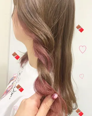 ミディアム カラー EMANON新宿東口所属・新宿駅近♡個室 ♡関口三都季🌜のヘアスタイル