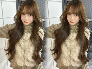 ロング カラー Ma chérie by lond金山所属・韓国ヘア/艶カラー/ ハイトーン/今枝愛理のヘアスタイル