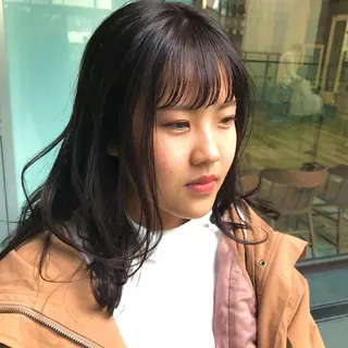 ミディアム 栄　mighty by H所属・不破一輝/栄/矢場町 ボブ/レイヤー/艶髪のヘアスタイル