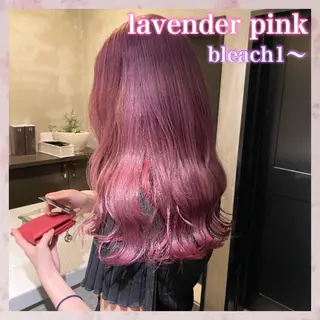 セミロング カラー 💗ガーリーヘア🎀 saki💗のヘアスタイル