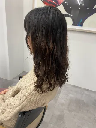 ミディアム カラー パーマ ヘアアレンジ レイヤー/メンズ🥑 マエダアズミ🥑のヘアスタイル