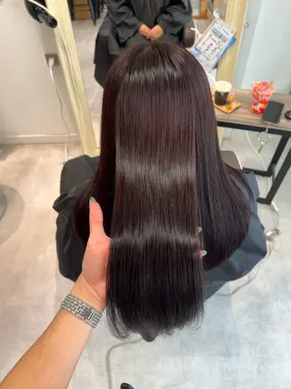 カラー 晶／艶髪カラー ／トリートメントのヘアスタイル