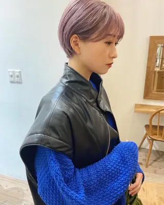 ショート カラー ショート/ボブ /パーマ🌿柏原良亮のヘアスタイル