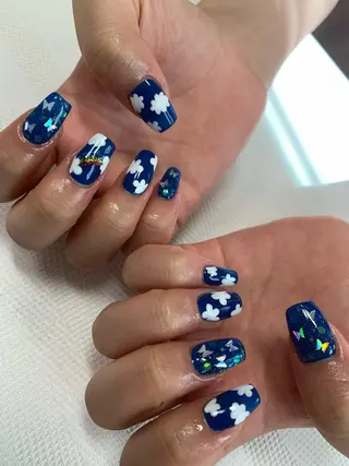 ネイル rukianail 新里のネイルデザイン