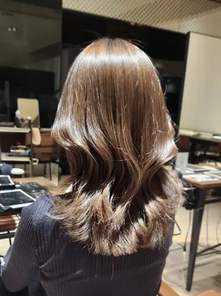 ミディアム Nanako。/韓国 ヘア/顔周りカットのヘアスタイル