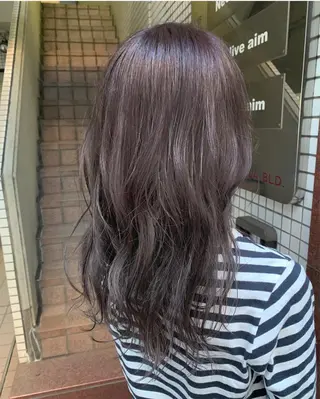 ロング カラー パーマ 韓国ヘア🇰🇷/ レイヤーカット✂︎のヘアスタイル