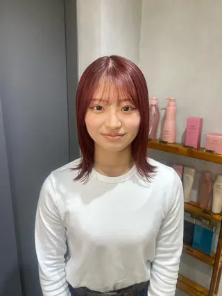 ミディアム AI  /暖色カラー /ゆるふわstyleのヘアスタイル