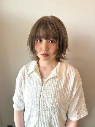 ショート カラー フラム所属・WATANABE MISAKIのヘアスタイル