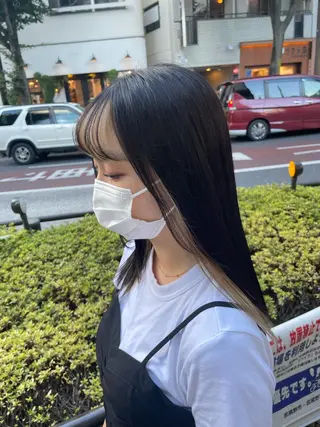 ミディアム 韓国ハイトーン🦋 hikariのヘアスタイル