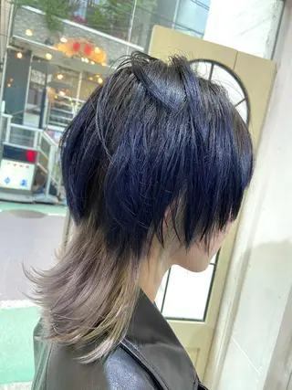 ミディアム カラー ♥️ルフ🐒 ミレイ♥️のヘアスタイル