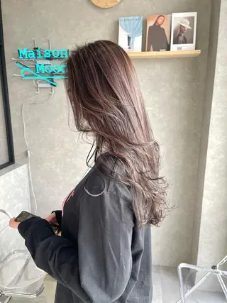 セミロング カラー mood tatemachiのヘアスタイル