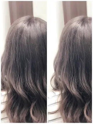 ミディアム カラー ヤナ マネージャーのヘアスタイル