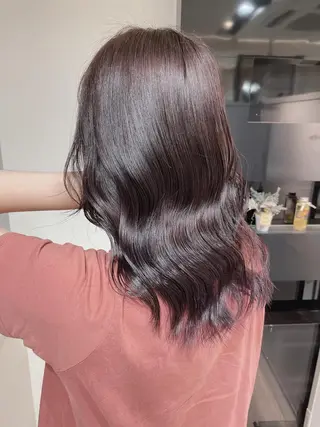 セミロング カラー 髪質改善カラー🦋 田村のヘアスタイル