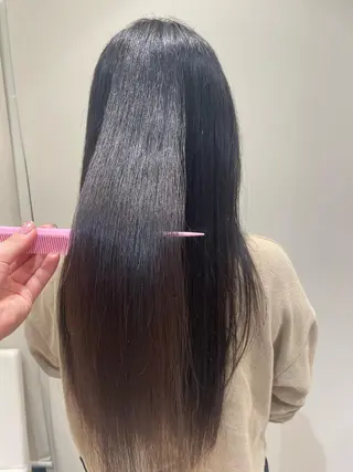 ロング パーマ 韓国ヘアメイク🎀/ 縮毛矯正✨山本媛香のヘアスタイル