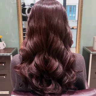 ロング カラー パーマ 韓国風パーマ🌿コテ 巻き風パーマ/るいのヘアスタイル