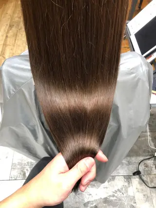 ロング カラー パーマ 新宿✨顔周りカット 韓国ヘア/坂本亜裟海のヘアスタイル