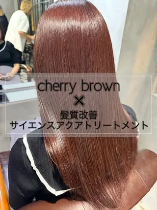 セミロング カラー 髪質改善/縮毛矯正/ 艶髪/春山良太のヘアスタイル