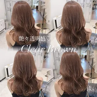 セミロング カラー ANKH CROSS 🦋mako🦋のヘアスタイル