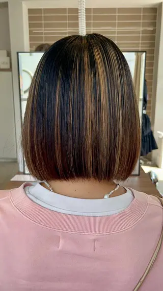 ミディアム AKARI🌟ボブ/ ハイライト/似合わせのヘアスタイル