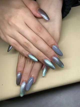 カラー 宇 田川のネイルデザイン