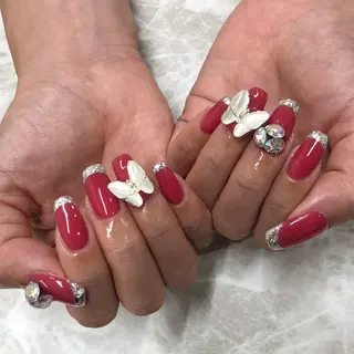 ネイル 【やり放題専門店】 スカルプ&長さ出しのネイルデザイン