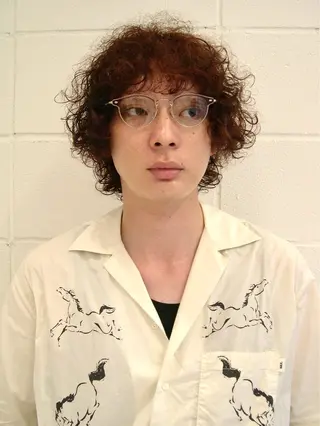 ミディアム パーマ メンズ メンズカット/ スパイキーショートのヘアスタイル