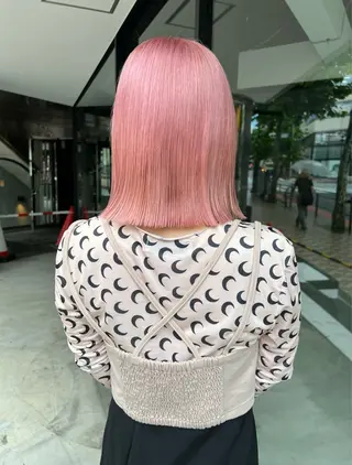 ミディアム カラー 似合わせカット/ ハイトーン/aoiのヘアスタイル