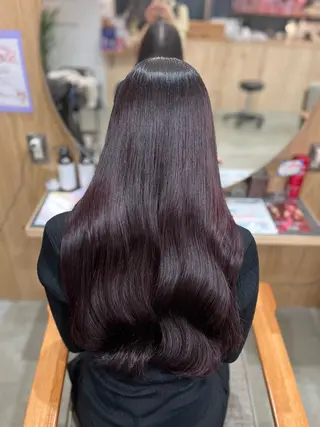ロング カラー 髪質改善/艶髪/透明 感カラー🫧ｼｽﾞｸのヘアスタイル