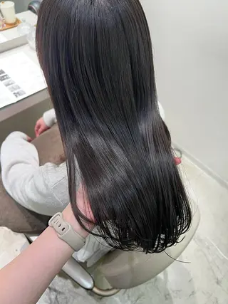セミロング カラー 暗髪/艶髪/Ono .のヘアスタイル