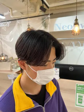 ミディアム パーマ メンズ メンズカットパーマ ✂️ JOYAのヘアスタイル