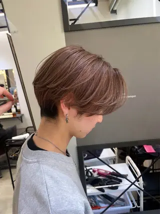 カラー メンズ ユイ☆ハイトーン ☆ブリーチデザインのヘアスタイル