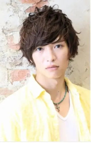 ショート カラー パーマ メンズ Soleria /ソレリア所属・Soleria 田中慎一のヘアスタイル