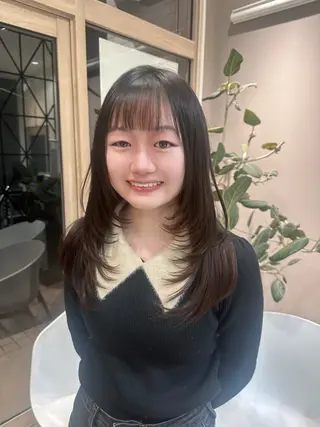 ロング こくぶん ひよりのヘアスタイル