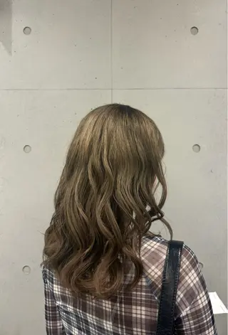 セミロング カラー カット/暖色カラー/ rikako🌻のヘアスタイル