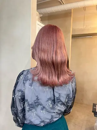 ミディアム ブリーチカラー 🤎〰️Yuunaのヘアスタイル