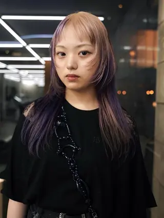 ロング カラー デザイン/レイヤー Kaito🐩/栄のヘアスタイル