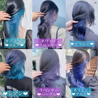 ミディアム カラー ヘアアレンジ 韓国レイヤーカット/ 儚げカラーチナツのヘアスタイル