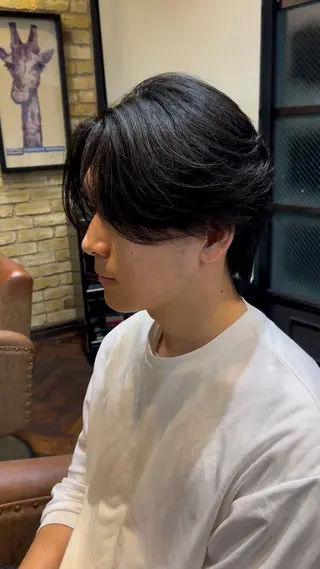 ショート モナン新宿所属・曲がる縮毛 フェザー ニュアンス 佐々木のヘアスタイル