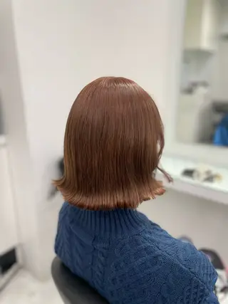 セミロング カラー ❄最強かわいいカラー ❄️MINA❄️のヘアスタイル