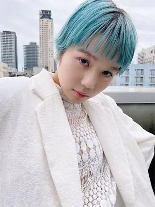 ショート カラー 🧡色落ちまで2度綺 麗なカラー🧡ヨシキのヘアスタイル