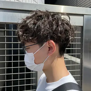 ショート パーマ メンズ 【メンズ縮毛矯正】 田中秀斗のヘアスタイル